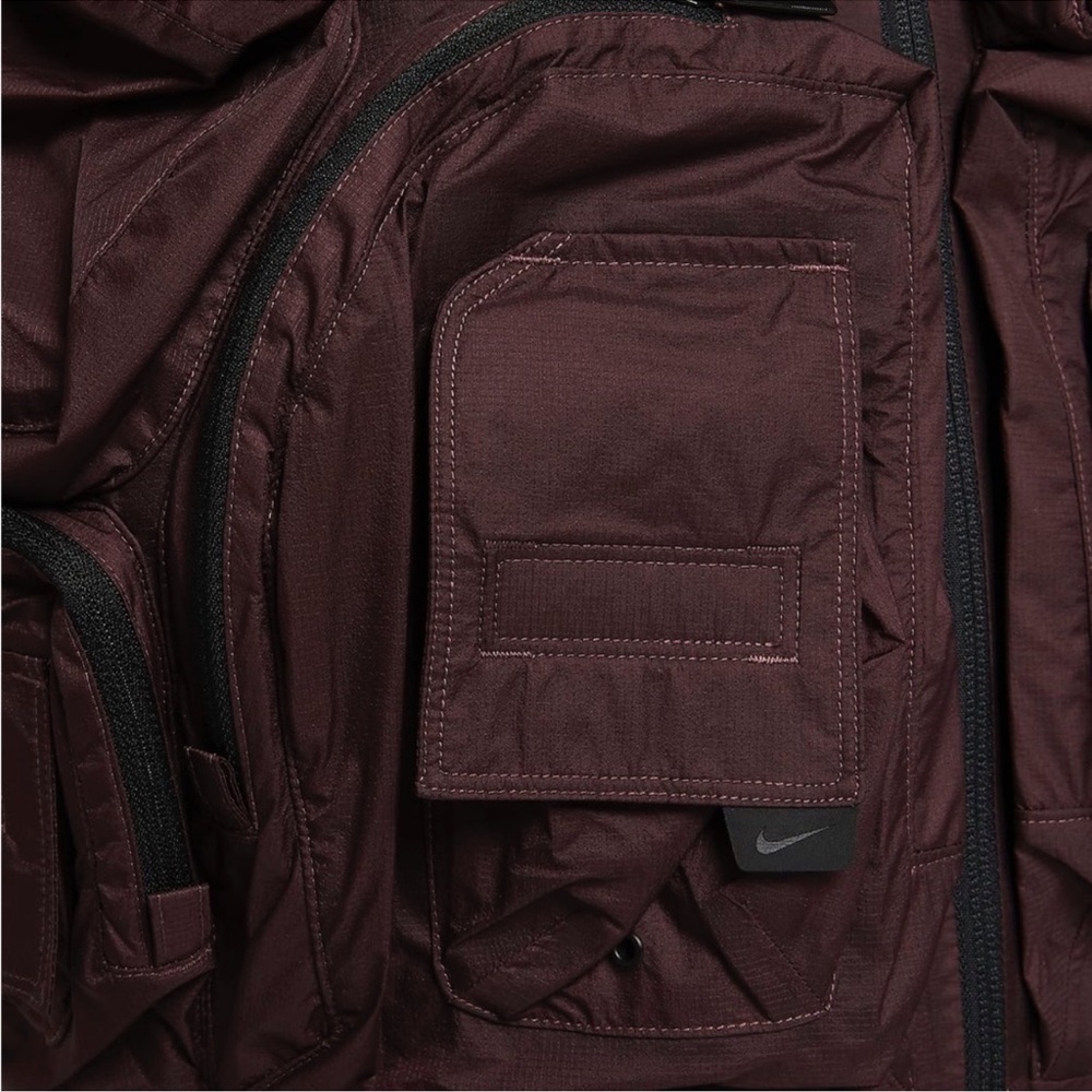Nike X NOCTA Men's Drake Deep Pockets Track Jacket Dark Wine Size S - Picture 8 of 16